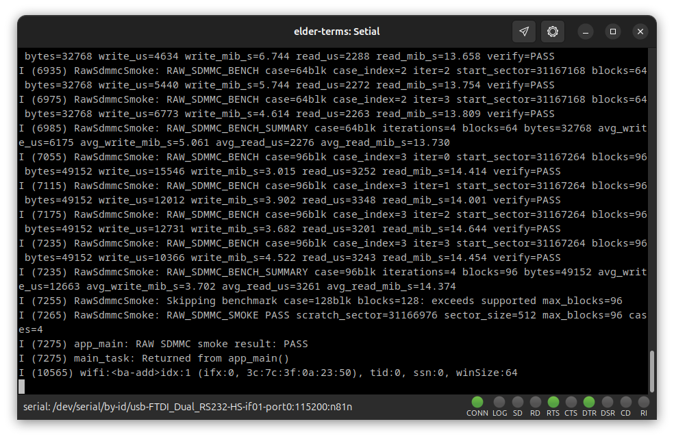 Serial terminal